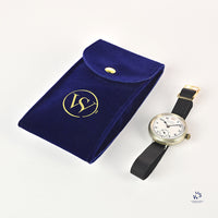 Ladysmith Swiss MadeScrew Case Trench Watch With Red 12(Needs Research) - Vintage Watch Specialist