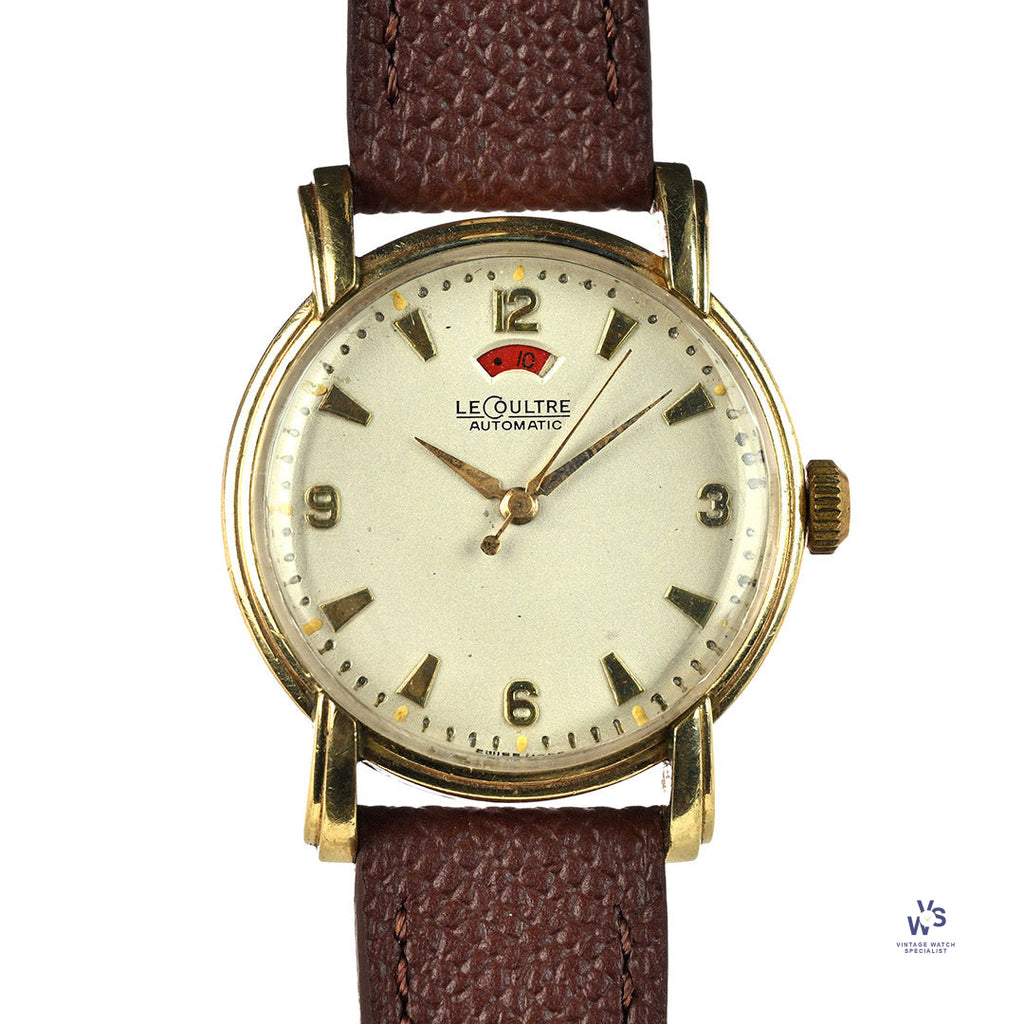 LeCoultre Powermatic Automatic Bumper 10k Gold Filled Case c.1950s Vintage Watch Specialist