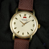 LeCoultre Powermatic Automatic Bumper 10k Gold Filled Case c.1950s Vintage Watch Specialist
