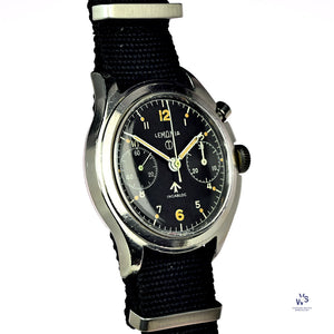 Lemania - 6BB/924 Military - Singe Pusher - Black Dial Chronograph - c.1967 - Vintage Watch Specialist