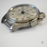 Lemania - HS9 Single Pusher Chronograph - Caseback 0552/924 - Royal Naval Fleet Air Arm - c.1950s - Vintage Watch Specialist