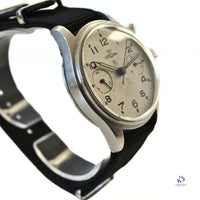 Lemania - HS9 Single Pusher Chronograph - Caseback 0552/924 - Royal Naval Fleet Air Arm - c.1950s - Vintage Watch Specialist