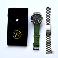 Lemania Italian Military Issued Chronograph c.1980s Vintage Watch Specialist