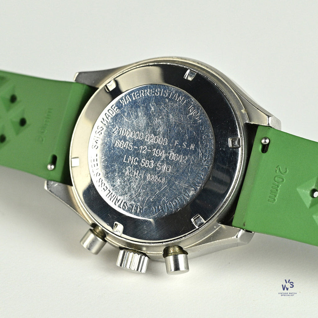 Lemania Italian Military Issued Chronograph c.1980s Vintage Watch Specialist