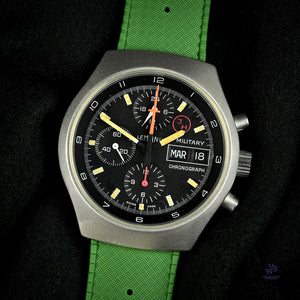 Lemania Italian Military Issued Chronograph c.1980s Vintage Watch Specialist