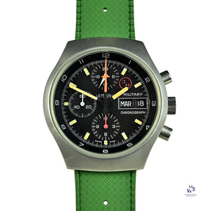 Lemania Italian Military Issued Chronograph c.1980s Vintage Watch Specialist