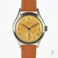 Lemania Military Style Tropical Dial - c.1940s - Vintage Watch Specialist