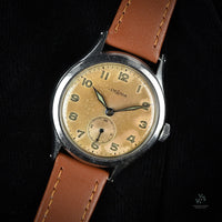 Lemania Military Style Tropical Dial - c.1940s - Vintage Watch Specialist