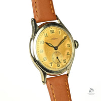 Lemania Military Style Tropical Dial - c.1940s - Vintage Watch Specialist