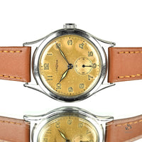 Lemania Military Style Tropical Dial - c.1940s - Vintage Watch Specialist