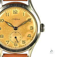 Lemania Military Style Tropical Dial - c.1940s - Vintage Watch Specialist