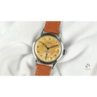 Lemania Military Style Tropical Dial - c.1940s - Vintage Watch Specialist