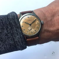 Lemania Military Style Tropical Dial - c.1940s - Vintage Watch Specialist