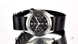 Lemania - Series 3 - Single Pusher Chronograph - Military - Caseback Reference: 6BB/924 - c.1967 - Vintage Watch Specialist