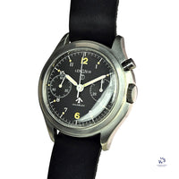 Lemania - Series 3 - Single Pusher Chronograph - Military - Caseback Reference: 6BB/924 - c.1967 - Vintage Watch Specialist