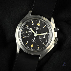 Lemania - Series 3 - Single Pusher Chronograph - Military - Caseback Reference: 6BB/924 - c.1967 - Vintage Watch Specialist