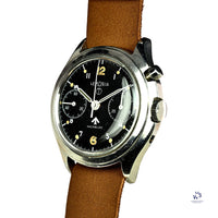 Lemania Series III RAF Military Issued Single Pusher Chronograph 1965 Vintage Watch Specialist