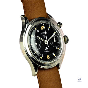 Lemania Series III RAF Military Issued Single Pusher Chronograph 1965 Vintage Watch Specialist