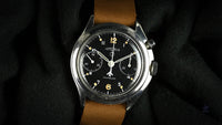 Lemania Series III RAF Military Issued Single Pusher Chronograph 1965 Vintage Watch Specialist