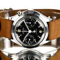 Lemania Series III RAF Military Issued Single Pusher Chronograph 1965 Vintage Watch Specialist