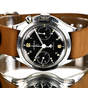 Lemania Series III RAF Military Issued Single Pusher Chronograph 1965 Vintage Watch Specialist
