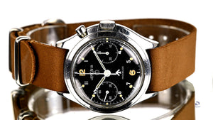 Lemania Series III RAF Military Issued Single Pusher Chronograph 1965 Vintage Watch Specialist