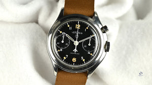 Lemania Series III RAF Military Issued Single Pusher Chronograph 1965 Vintage Watch Specialist