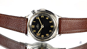 Lemania - TG 195 Swedish Military - Single Pusher - Issue Caseback Reference: 54-1027 - c.1954 - Vintage Watch Specialist