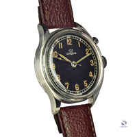 Lemania - TG 195 Swedish Military - Single Pusher - Issue Caseback Reference: 54-1027 - c.1954 - Vintage Watch Specialist