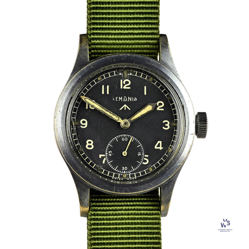 Lemania WWW Dirty Dozen Military Issued Soldiers Watch Original Condition c.1944 Vintage Watch Specialist