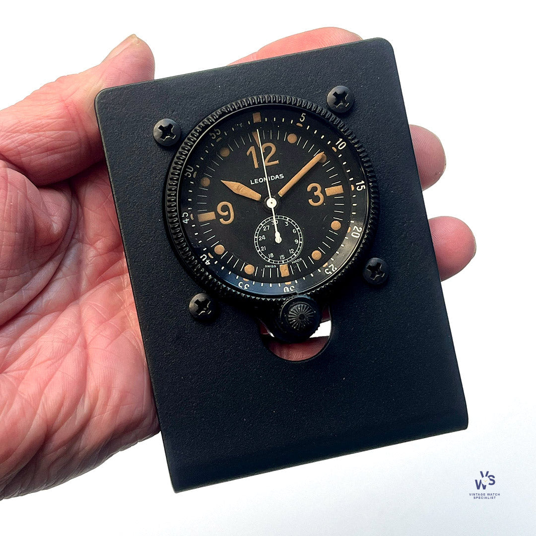 Leonidas MIlitary Aircraft Clock With Chronograph Function - c