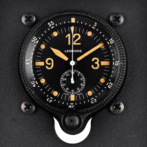Leonidas MIlitary Aircraft Clock With Chronograph Function - c.1950s - Vintage Watch Specialist