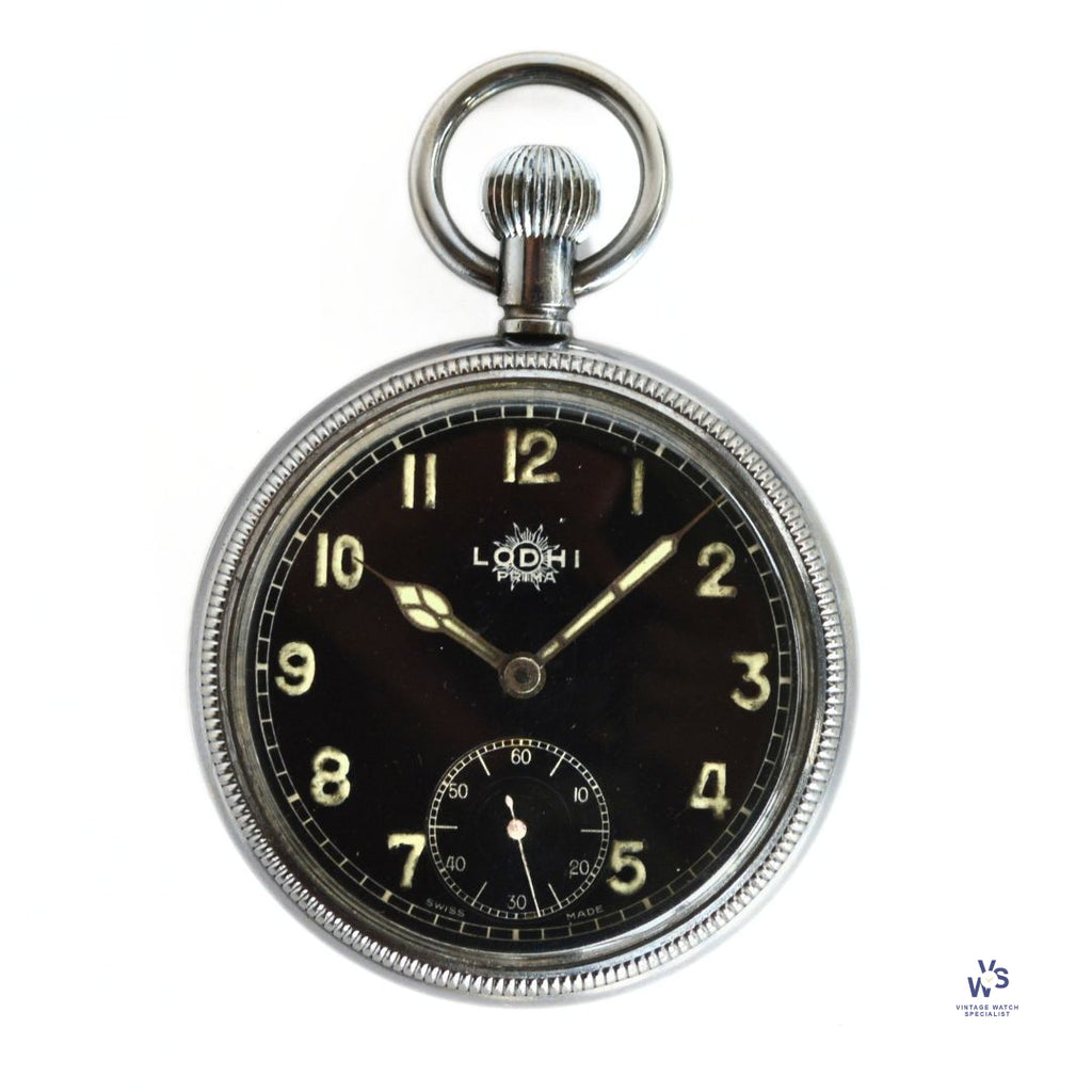 Lodhi - Leonidas - GS MK-2 - WWII British Military Reissued to Pakistan - Pocket Watch - Vintage Watch Specialist