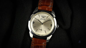 Longines Admiral Automatic - Silver Sunburst Dial - c.1961 - Vintage Watch Specialist