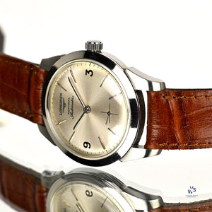Longines Admiral Automatic - Silver Sunburst Dial - c.1961 - Vintage Watch Specialist