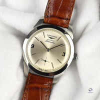 Longines Admiral Automatic - Silver Sunburst Dial - c.1961 - Vintage Watch Specialist