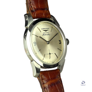 Longines Admiral Automatic - Silver Sunburst Dial - c.1961 - Vintage Watch Specialist