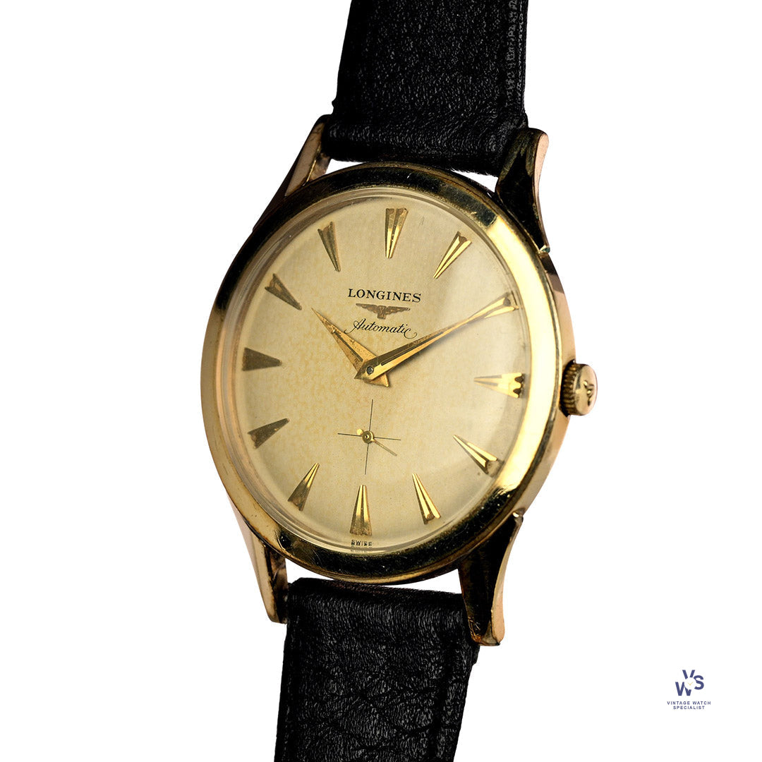 Longines Automatic - 10k Gold Filled Dress Watch - c.1956 Vintage Watch Specialist Longines Automatic - 10k Gold Filled Dress Watch - c.1956 Vintage Watch Specialist