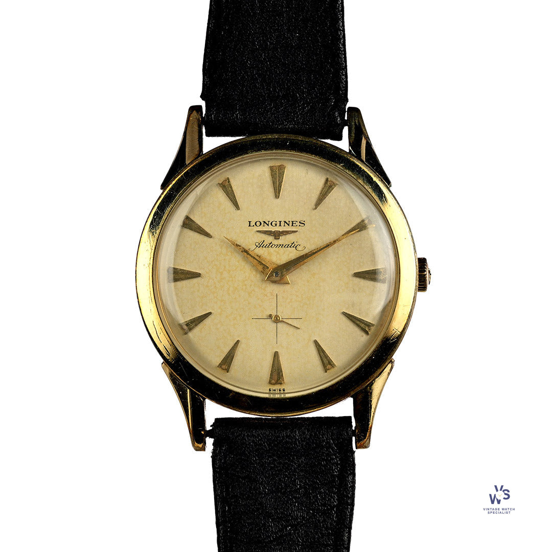 Longines Automatic - 10k Gold Filled Dress Watch - c.1956 Vintage Watch Specialist Longines Automatic - 10k Gold Filled Dress Watch - c.1956 Vintage Watch Specialist