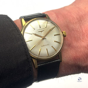 Longines Automatic 9K Gold Dress Watch - c.1960 - Vintage Watch Specialist