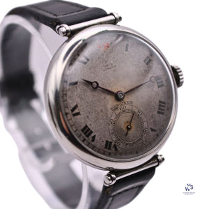 Longines c.1938 - Military Officers - Trench Style Watch - Articulated Lugs - Steel Case - Vintage Watch Specialist