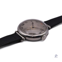 Longines c.1938 - Military Officers - Trench Style Watch - Articulated Lugs - Steel Case - Vintage Watch Specialist