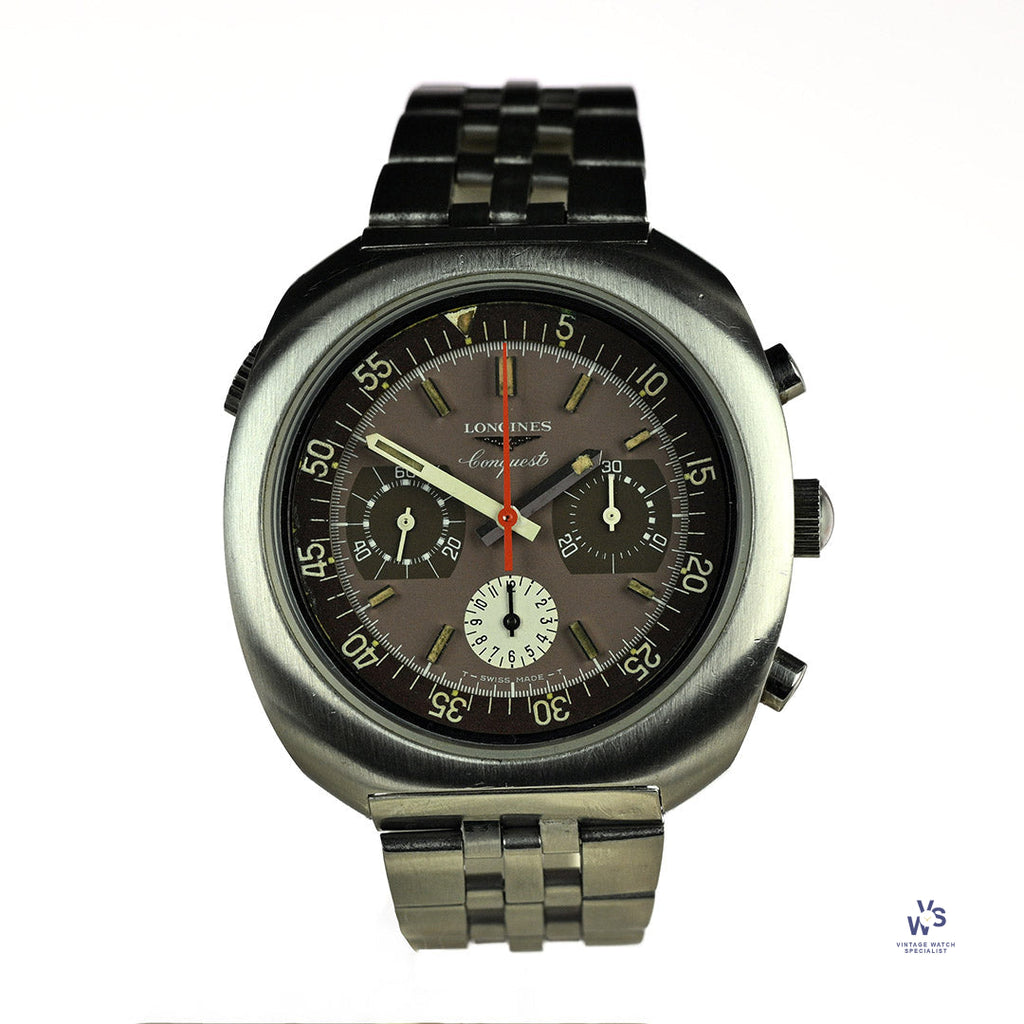 Longines Conquest Chronograph - Reference 726 8596-1 - Original Bracelet - c.1974 - Vintage Watch Specialist