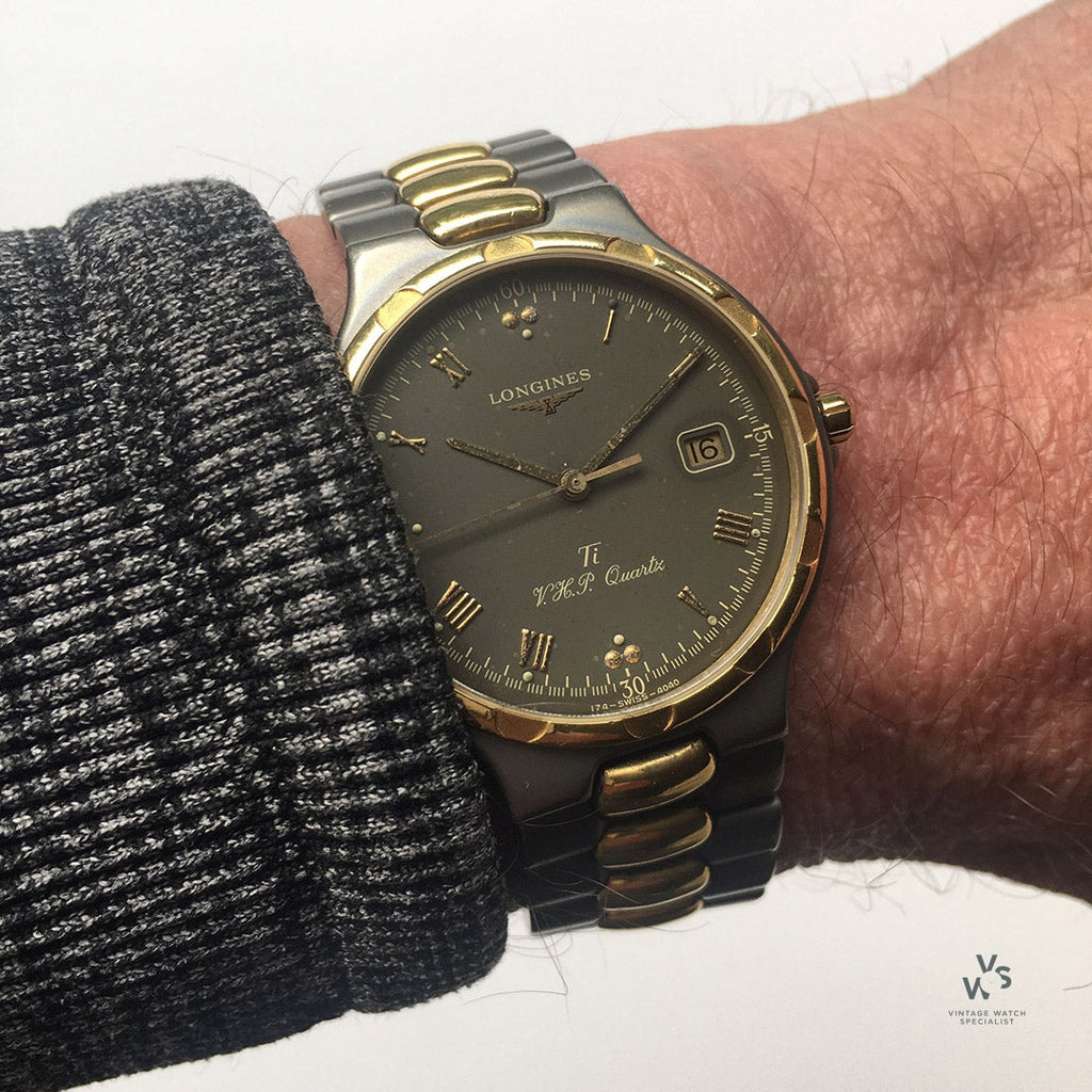 Longines Conquest Titanium VHP (Very High Precision) - Quartz - c.1984 - Vintage Watch Specialist