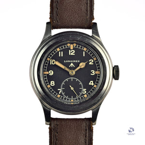 Longines Dirty Dozen WW2 Soldiers Watch - Matching Lug Numbers - c.1944 - Vintage Watch Specialist