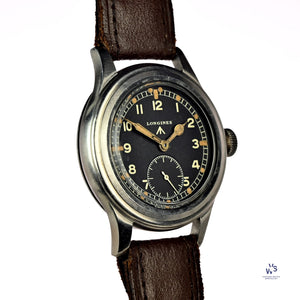 Longines Dirty Dozen WW2 Soldiers Watch - Matching Lug Numbers - c.1944 - Vintage Watch Specialist