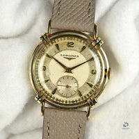 Longines ’President Washington’ 14k Gold Beautiful Knotted Lugs c.1952 Vintage Watch Specialist
