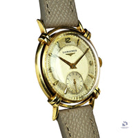 Longines ’President Washington’ 14k Gold Beautiful Knotted Lugs c.1952 Vintage Watch Specialist