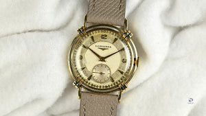 Longines ’President Washington’ 14k Gold Beautiful Knotted Lugs c.1952 Vintage Watch Specialist