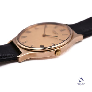 Longines - Reference 3900-847 - Time Only - Roman Numeral - 9ct Gold - Dress Watch - c.1969 - Vintage Watch Specialist